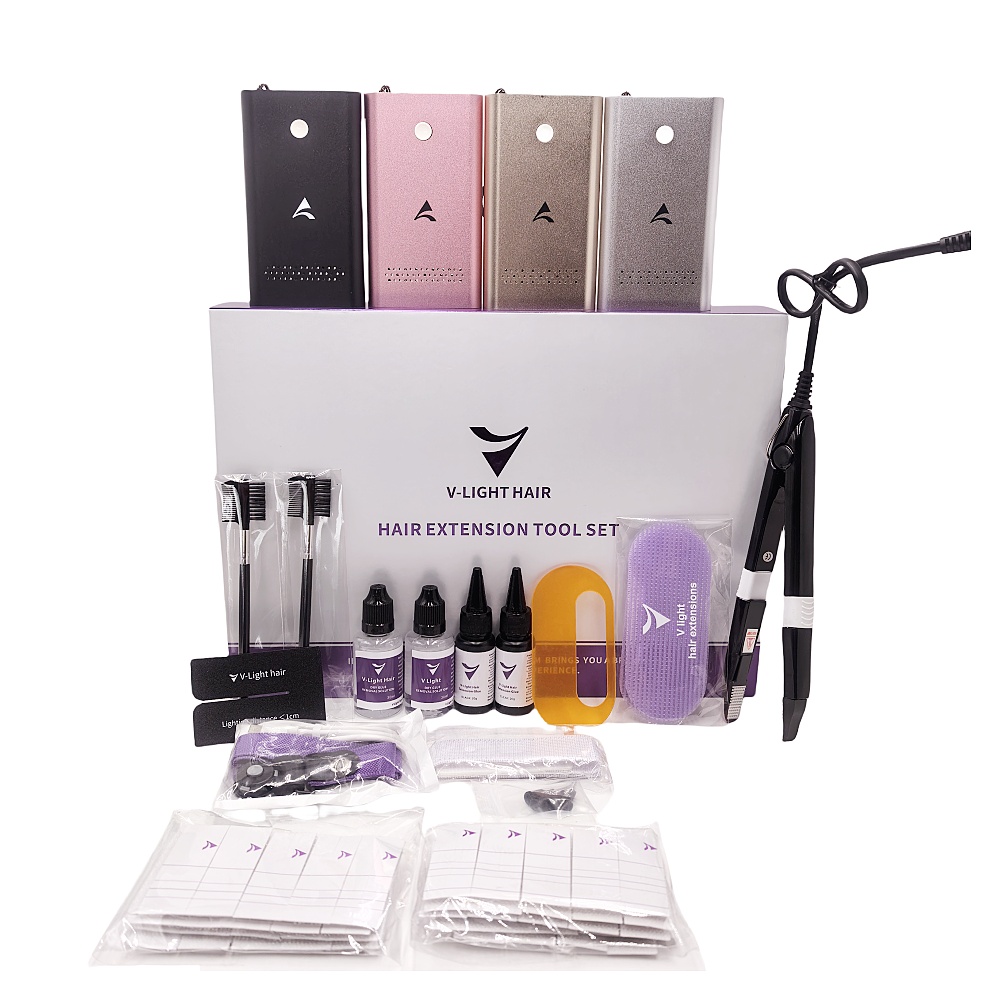 Power Tools Extension - V-Light Technology Hair Extension Set with