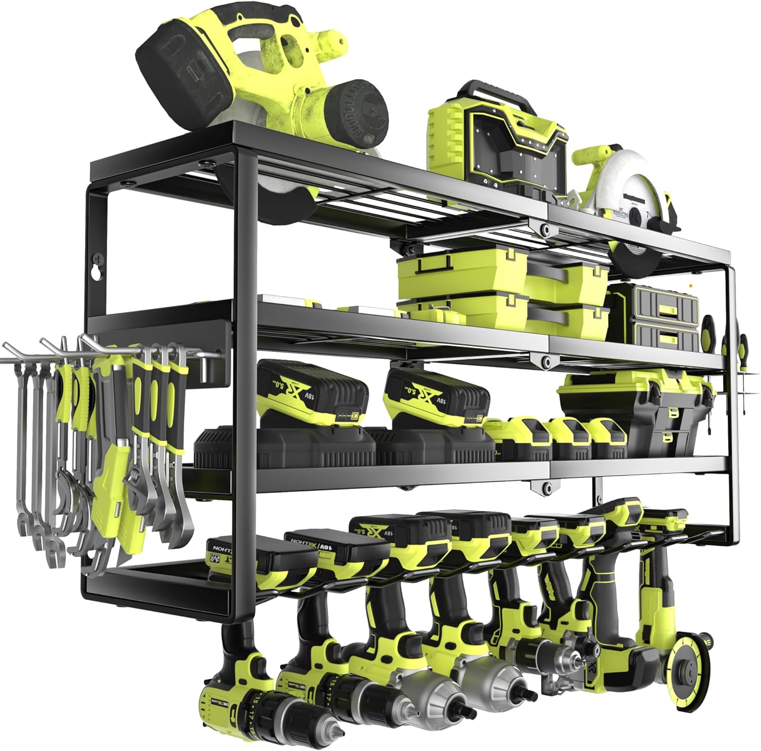 4 Layer Wall Mount Power Tool  - Power Tools Organizer recensie en prijs