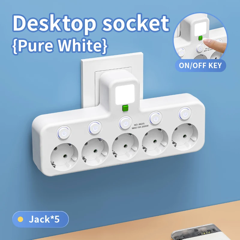 EU Plug Outlet 4 Sockets Elect - Power Tools Extension recensie en prijs