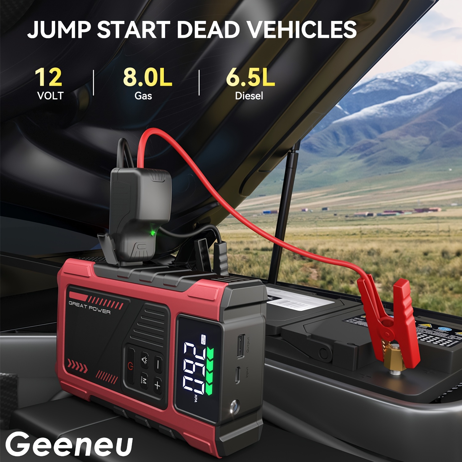 4000A Portable Car Jump Starte - Power Tools Display recensie en prijs