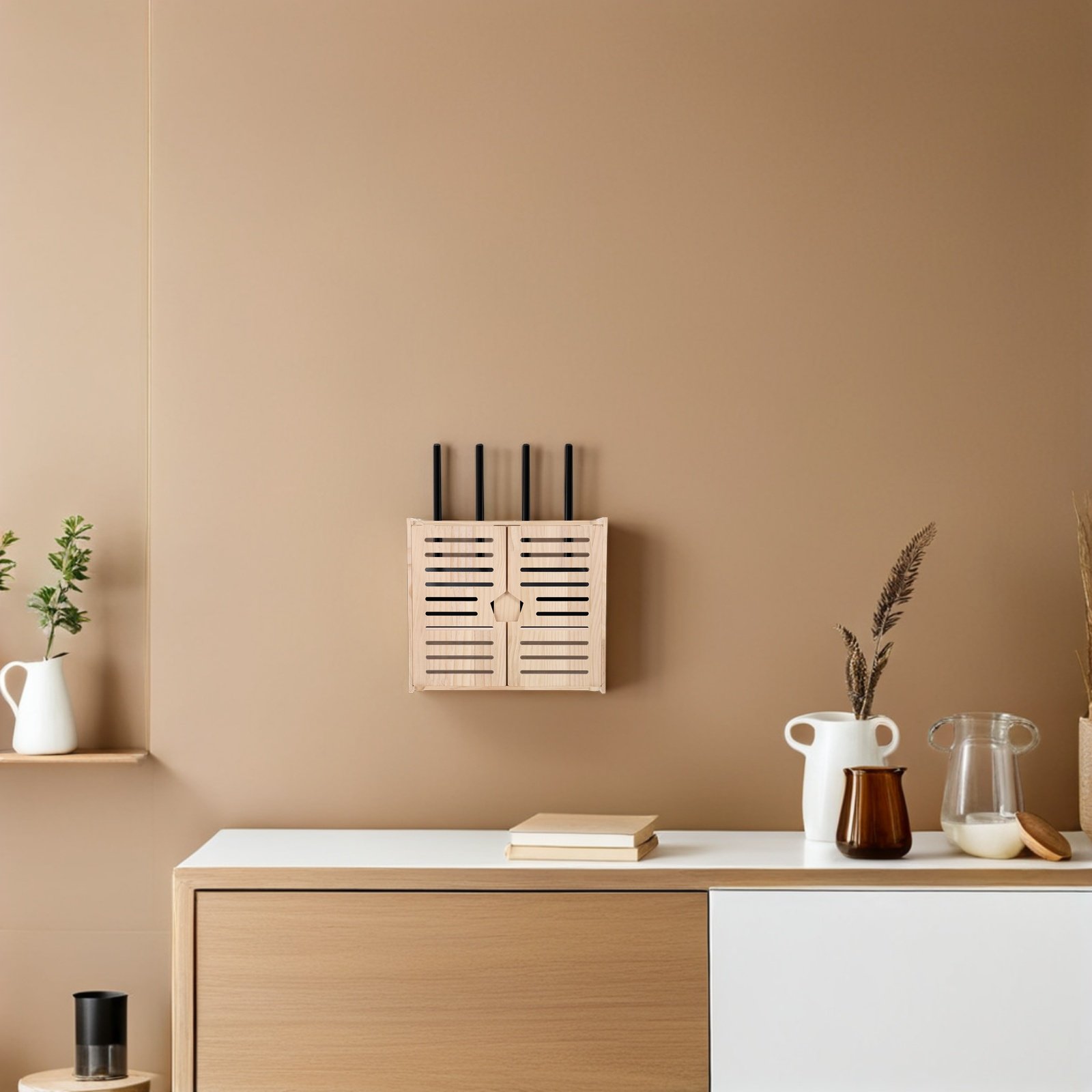 Wooden WiFi Router Storage Box - Power Tools Organizer recensie en prijs