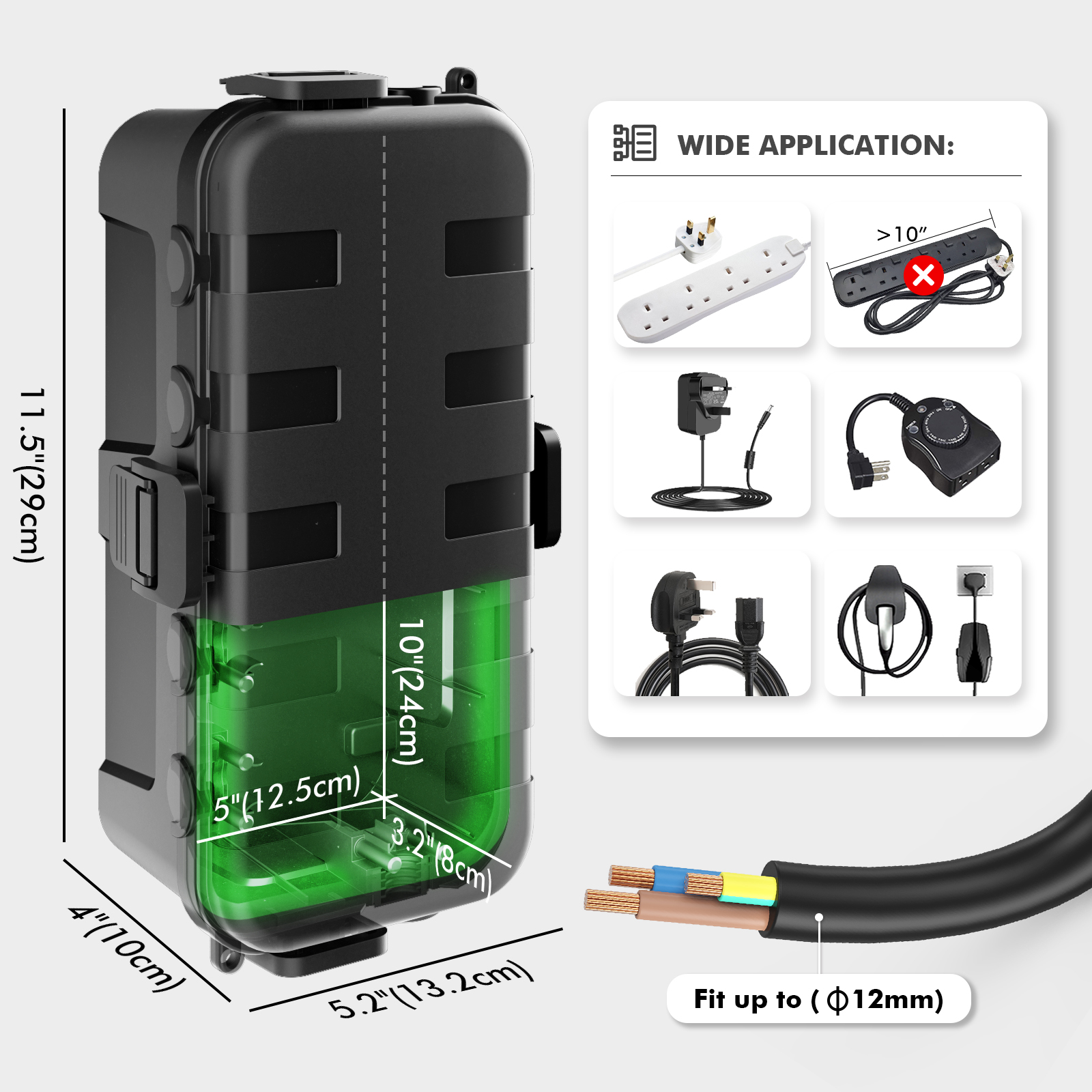 Medium Outdoor Electrical Box, - Power Tools Extension recensie en prijs