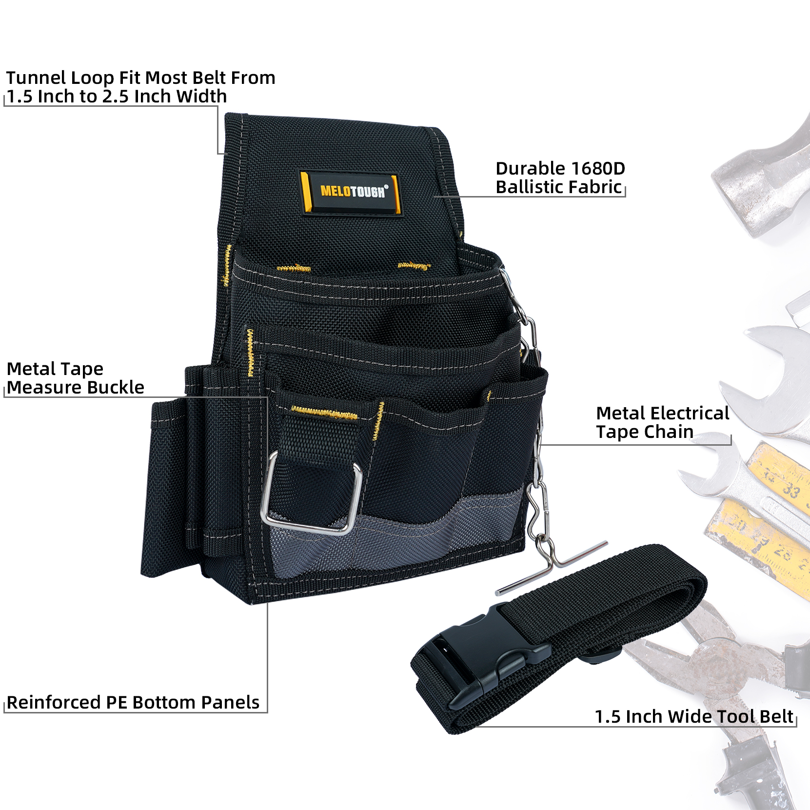 MELOTOUGH Electrician Tool Pou - Power Tools Organizer recensie en prijs